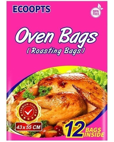 Ecoopts  Bolsas Para Horno De Pavo Tamaño Grande, 12 Bolsa