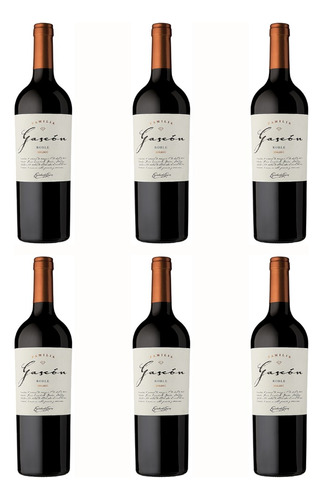 Vino Familia Gascon Roble Malbec 6 Botellas 750ml Pack X6