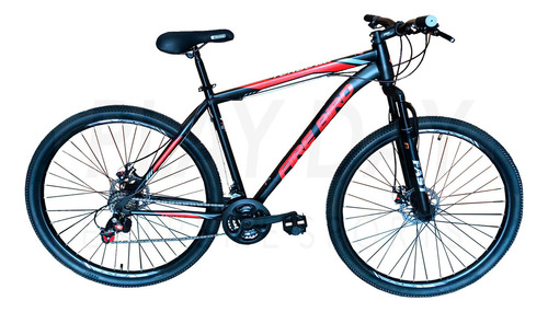 Bicicleta Mountain Firebird R29 21v Disco Suspension + Linga Color Negro/rojo Turbo Tamaño Del Cuadro M (estatura Entre 1,70m Y 1,80m)
