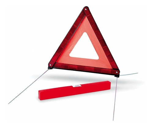 Imagen 1 de 6 de Baliza Triángulo Reflectiva Reglamentaria Seguridad Vial X1