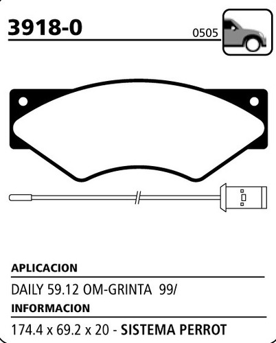 Juego Pastillas De Freno Daily/grinta 12 Turbo-chasis-f