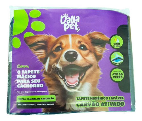 Tapete Reutilizável 60x80 Cm Inovação Em Higiene Para Pets