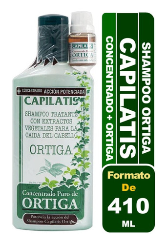 Capilatis Shampoo Ortiga + Concentrado Puro De Ortiga 410 Ml
