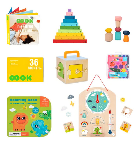 Caja Educativa Juguete Montessori 36 Meses 40 Piezas