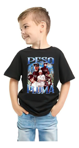 Playera Peso Pluma Para Niño Corrido Bélicos Punch