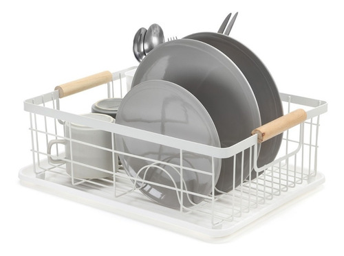 Imagen 6 de 10 de Escurridor Secaplatos Vajilla Casa Platos Secado Con Bandeja
