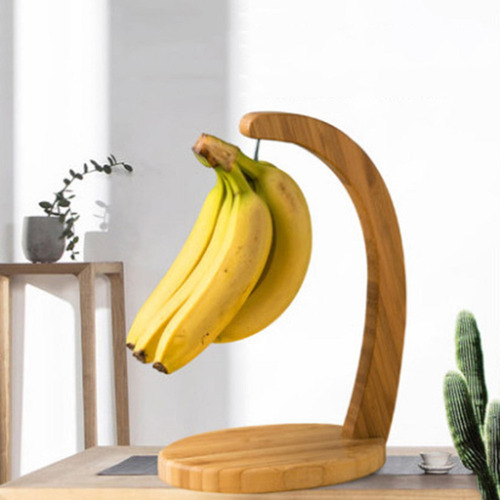 W Bambú Banana Árbol Colgador Gancho Soporte Base De Comedor
