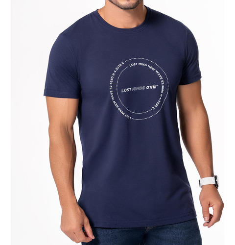 Camiseta Rafael Azul Para Hombre Croydon
