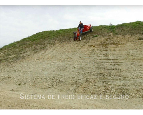 Carreta Traçada 4x4 400t Para Motocultivador Husqvarna Tf338