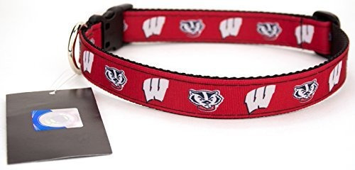 Todo El Collar De Perro De La Cinta Wisconsin Badgers Estrel