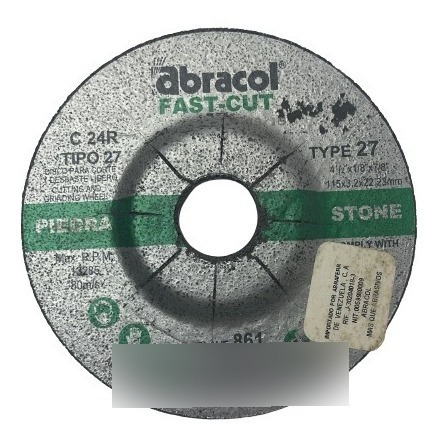 Disco De Corte De Piedra 4 1/2´´ Abracol Pack 3 Uds