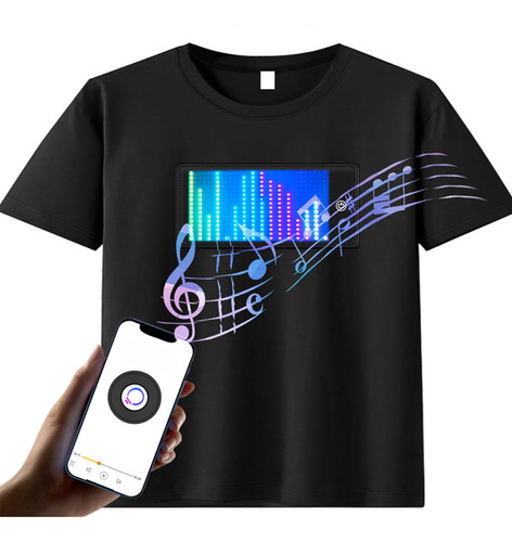 Camiseta Led, Camisas Resplandecientes Camiseta Iluminada