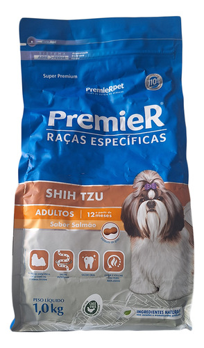 Ração Premier Raças Específicas Shih Tzu Adultos Salmão 1kg