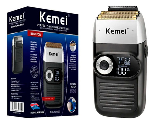 Afeitadora Kemei KM-2026 negra