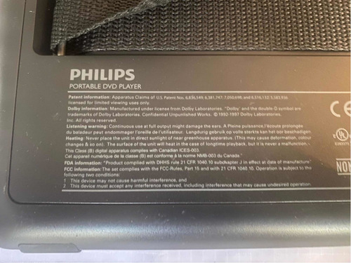 Imagen 8 de 8 de Dvd Doble Player Portátil Philips