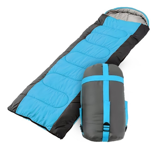 Saco Para Dormir Ligero Sleeping Bag Con Bolsa De Transporte Color Azul Talla N/A