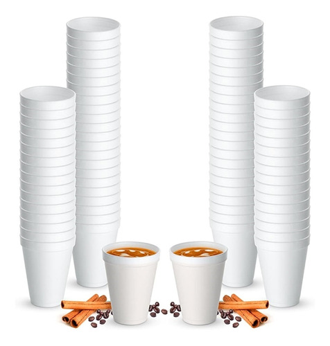 1000 Vasos Térmicos + Tapas Descartables 240cc Tergopor 