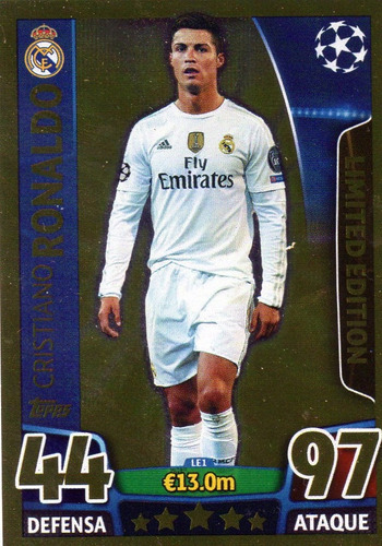 Match Attax 2015 Champions League. Ronaldo Limitada. Mira!!!