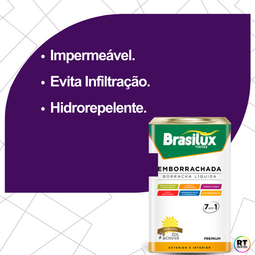 Tinta Roxo Intenso Emborrachada 16l Infiltração E Fissuras