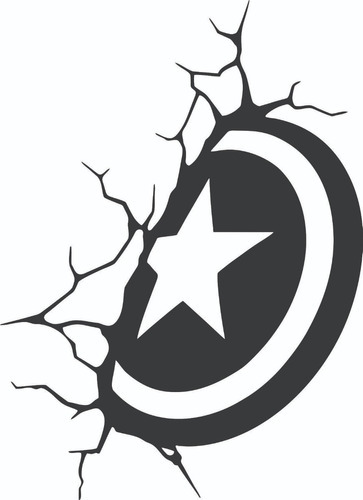 Vinilos Decorativos De Pared Superhéroe Capitán América