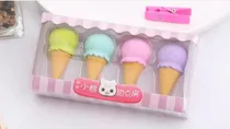 Comprar Pack De Gomas De Borrar Útiles Escolares Y Liceales Cucurucho Helado