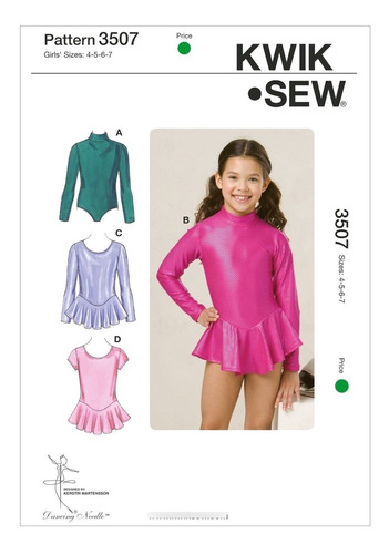 Mccall 's Patterns Kwik Sew K3507 Leotards  Patron Costura