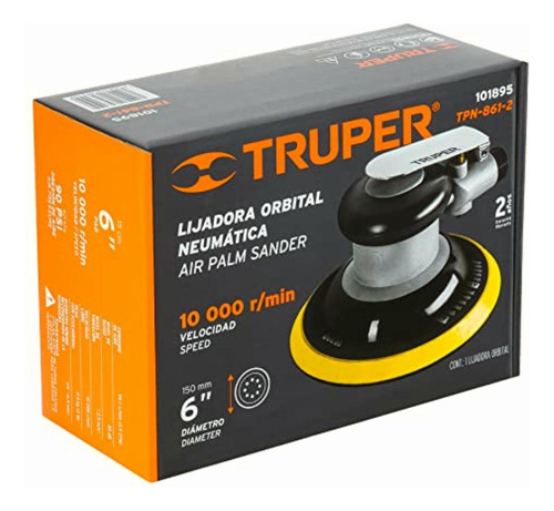 Truper Tpn-861-2, Lijadora Orbital Neumática Industrial 6