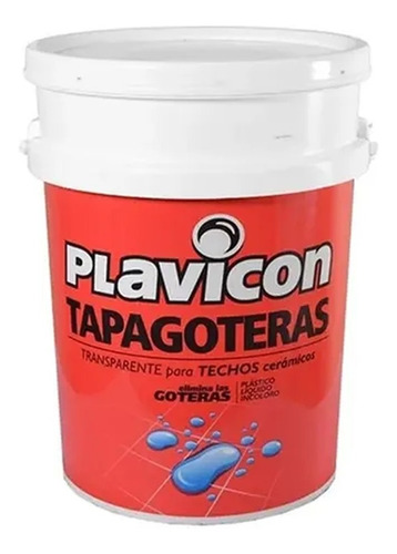 Plavicon Tapagoteras 20lt Impermeable Transparente P/ Techos