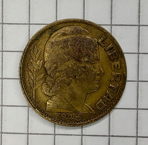Moneda Antigua Argentina Año 1948 De 10 Centavos
