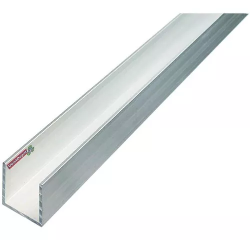 Perfil De Aluminio Para Bordes, Mxflp-023, 1x2x1 , 1.52m, C.