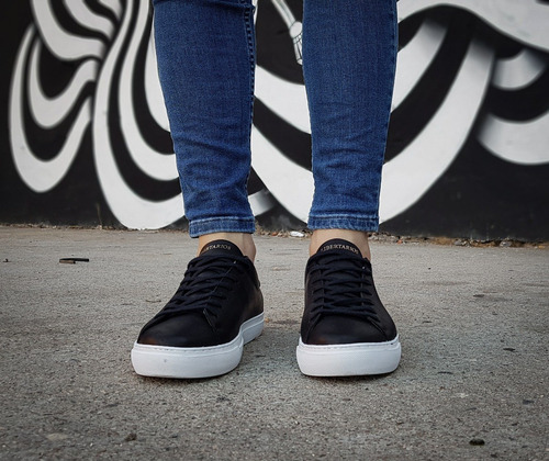 Imagen 6 de 9 de Zapatillas De Cuero Hombre Urbanas Casual Libertarios