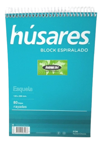 Block Espiralado Husares 6403 Esquela A5 Rayado 80 Hojas