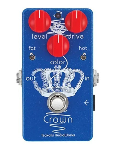 Tsakalis Audioworks Crown British Overdrive Pedal Novo Nfe