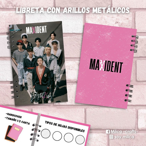 Libreta Stray Kids - Maxident (media Carta)