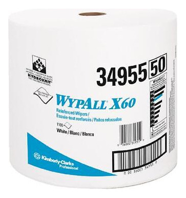 Kimberly-clark 34955 Wypall X60 Teri Reinforced Jumbo Ro Ttq