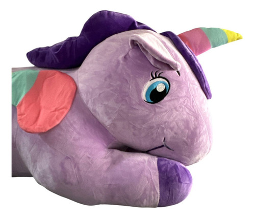 Peluche Unicornio Suave 80cm Soft Grande Color Unicornio Violeta