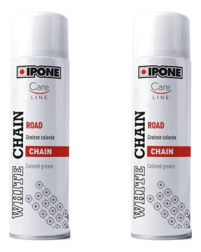 Pack 2 Lubricante De Cadena Colorido Ipone White Chain 250ml