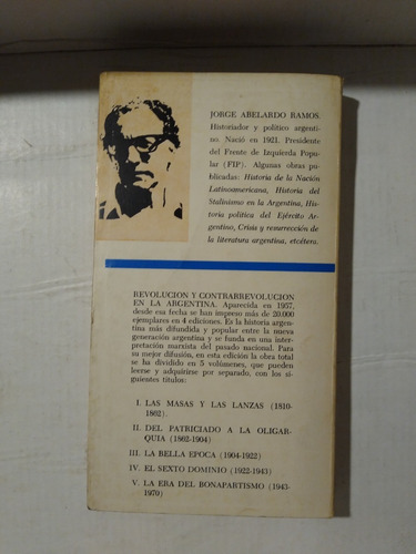 Las Masas Y Las Lanzas Jorge Abelardo Ramos Plus Ultra (Usado)