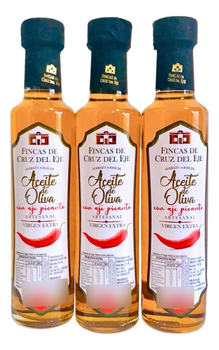 Aceite De Oliva Virgen Extra Saborizado Con Ají Picante 