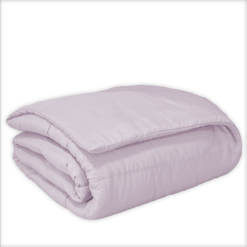 Edredom Casal King Bordado Micropercal 200 Fios Macio Cor Rosa