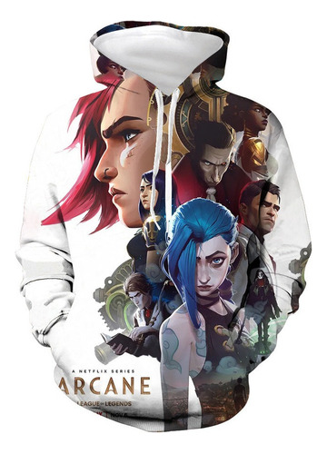 Arcano: Sudaderas De League Of Legends Disfraz De Jinx Vi