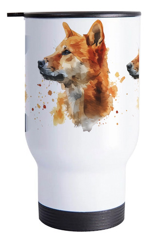 Copo Térmico Cachorro Raça Cão Cantor Da Nova Guiné