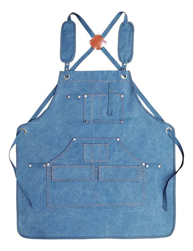 Delantal De Carpintería, Delantal De Jardinería Azul Claro