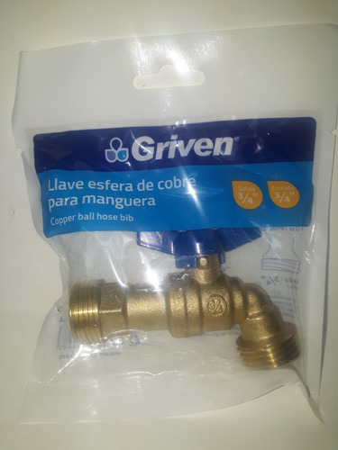 Llave Chorro Bronce 3/4 Bvd-160-3-4 Griven