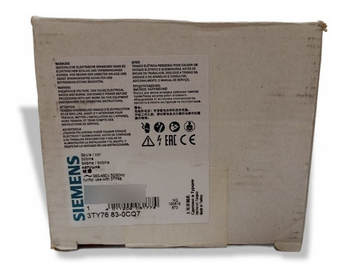Bobina Siemens 380v P/contactor 3tf68 3ty7683-0cq7