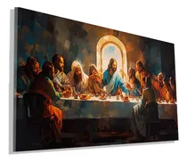 Comprar Quadro Decorativo Santa Ceia Efeito Pintura Abstract 70x120