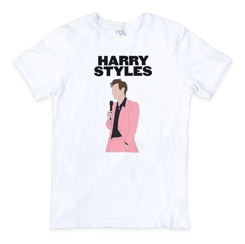 Blusa Harry Styles Traje Rosa Dibujo. Silueta