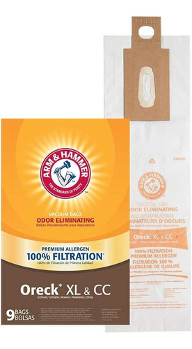 Arm &amp; Hammer Oreck Xl &amp; Cc Premium Bolsa De Vacío .