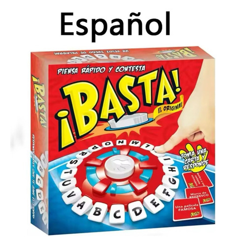 Basta Juego De Mesa Español Piensa Rapido Pulsacion Letras