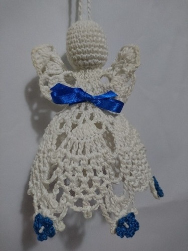 Amigurumi Ángel Navidad; Tejido Al Crochet, Hilo Algodón